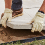 paver stone patio installation