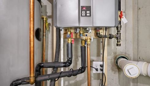 tankless water heater installation