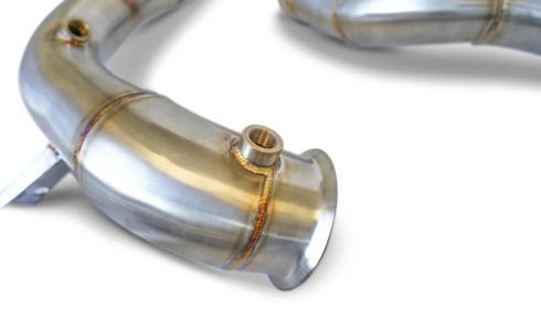 mercedes e63 w213 catted and catless downpipes
